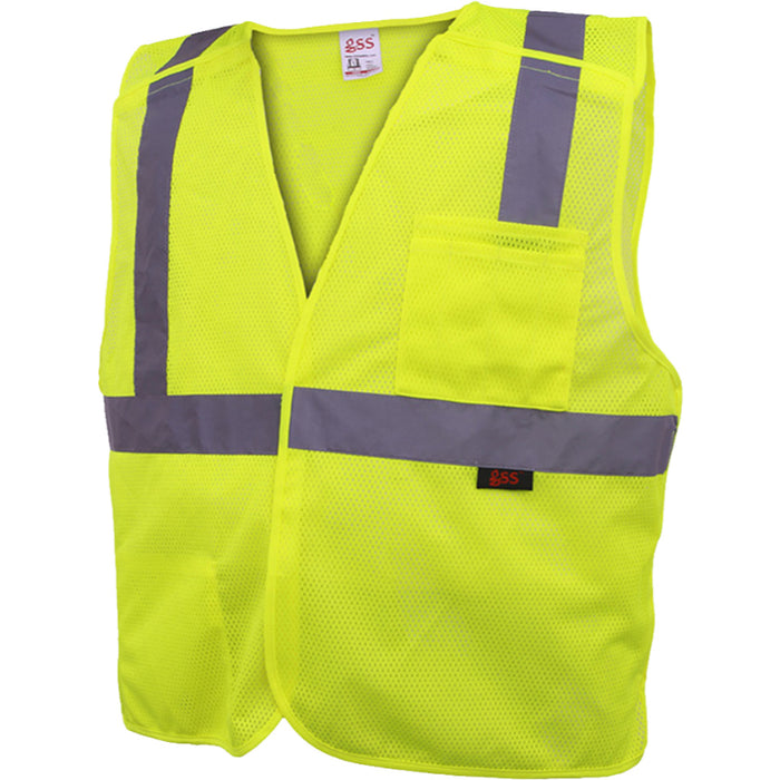 GSS Safety Standard Five Pont Breakaway ANSI Class 2 Type R Vest - 1801/1802