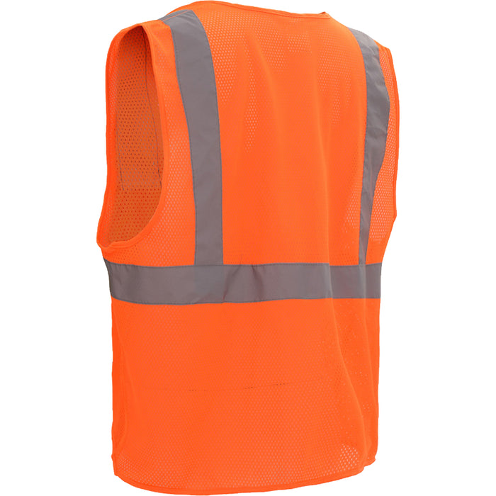 GSS Safety Standard Mesh Zipper ANSI Class 2 Type R  Safety Vest - 1001/1002