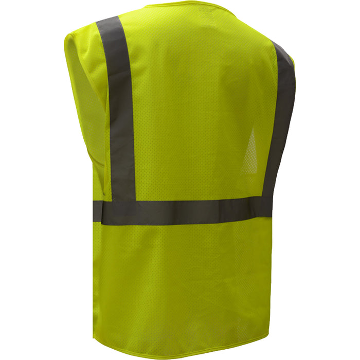 GSS Safety Standard Mesh Zipper ANSI Class 2 Type R Safety Vest with ID Pocket - 1009/1010