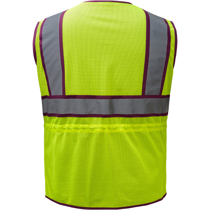 GSS Safety Two Tone Ladies Vest with Plum Trim - 7807/7808