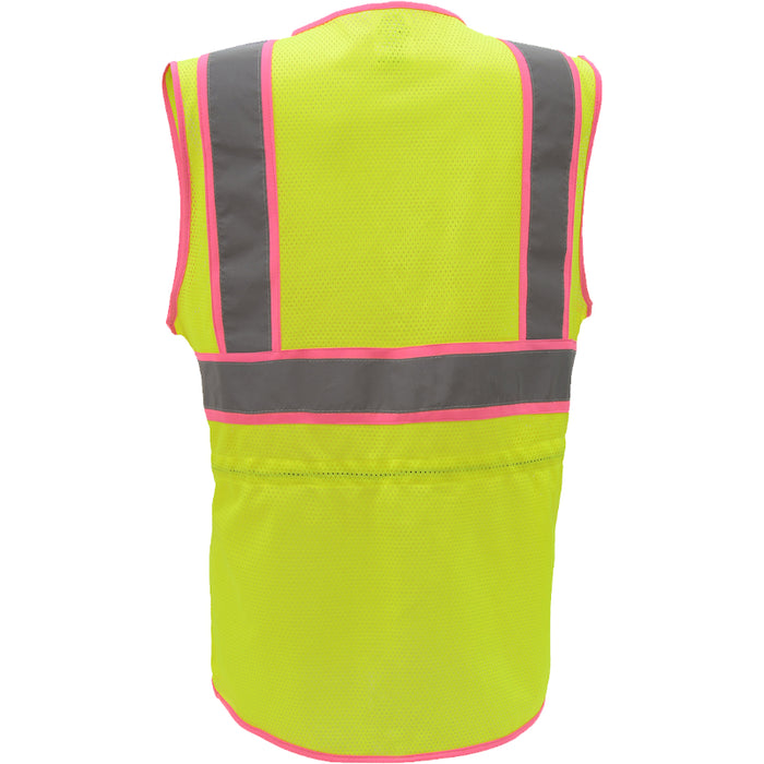 GSS Safety Two Tone Ladies Zipper Vest - 7805/7806
