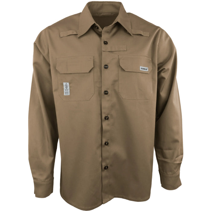 Ironwear® Flame Resistant Button Down Long Sleeve Shirt - CAT - 2 - 6610FR