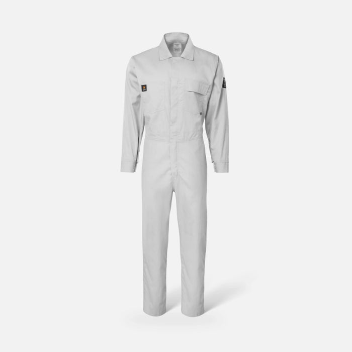 Ironwear® Flame Resistant Ripstop Coverall - Metal Zipper Front Closure  - Gray - 6520FR