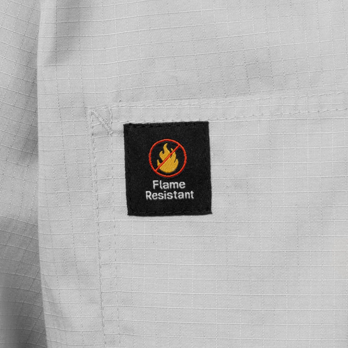 Ironwear® Flame Resistant Ripstop Coverall - Metal Zipper Front Closure  - Gray - 6520FR