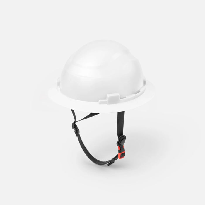 Ironwear® Full Brim Safety Helmet - 4 Point Suspension - White - 3968