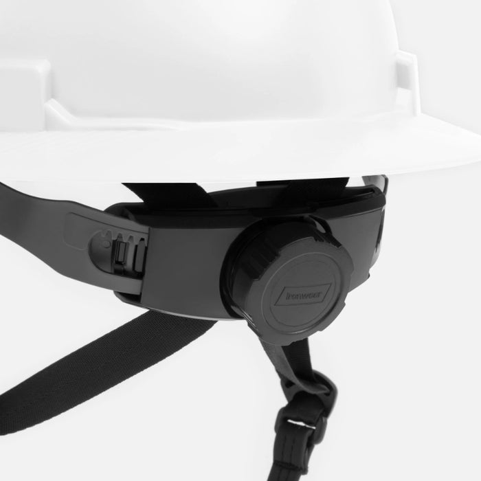 Ironwear® Full Brim Safety Helmet - 4 Point Suspension - White - 3968