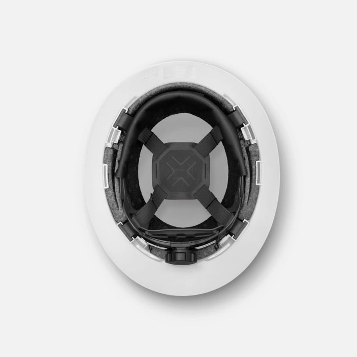 Ironwear® Full Brim Safety Helmet - 4 Point Suspension - White - 3968