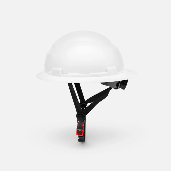 Ironwear® Full Brim Safety Helmet - 4 Point Suspension - White - 3968