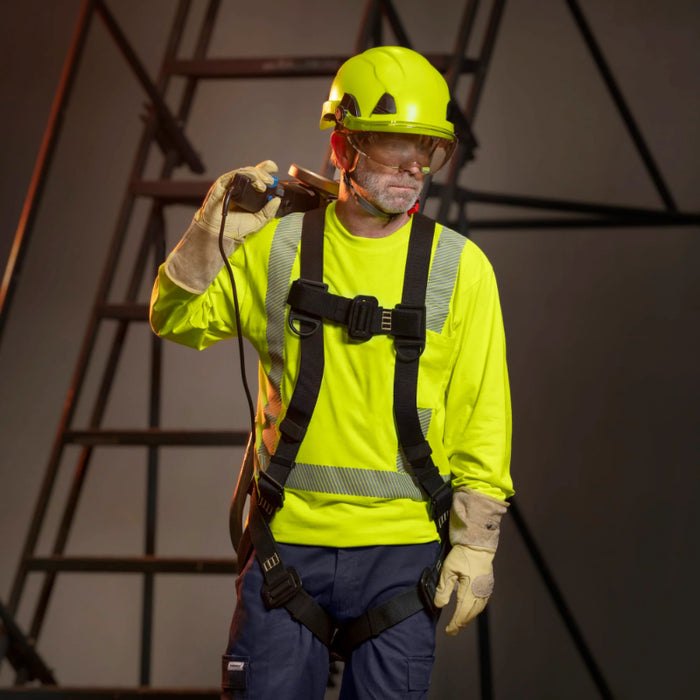 Ironwear® Hi Vis Flame Resistant Long Sleeve T-Shirt - ANSI Class 2 - 1209FR-TP