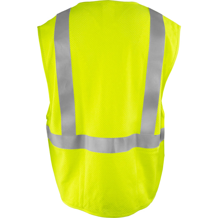 Ironwear® Hi Vis Flame Resistant Safety Vest - ANSI Class 2 Type R - 1257FR-Z-RD