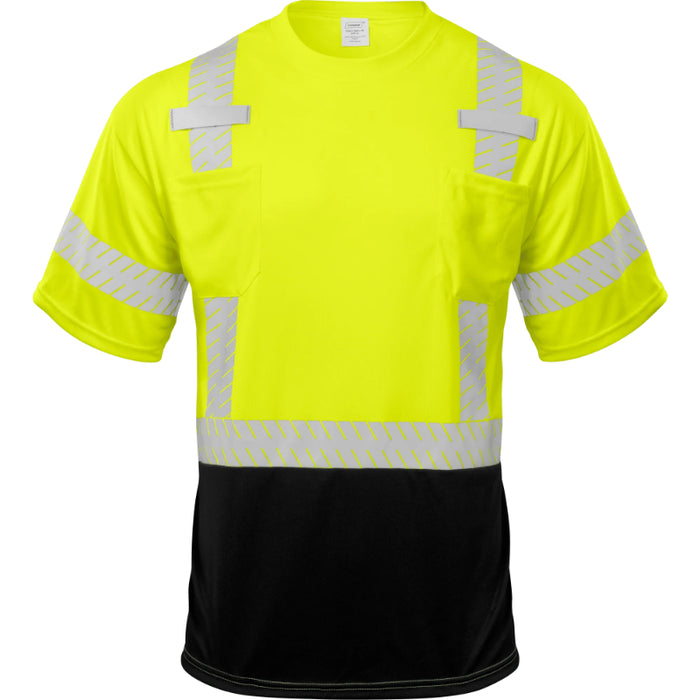 Ironwear® Hi Vis Two Tone Reflective Short Sleeve Safety Shirt - ANSI Class 2 Type R - 1842-RD