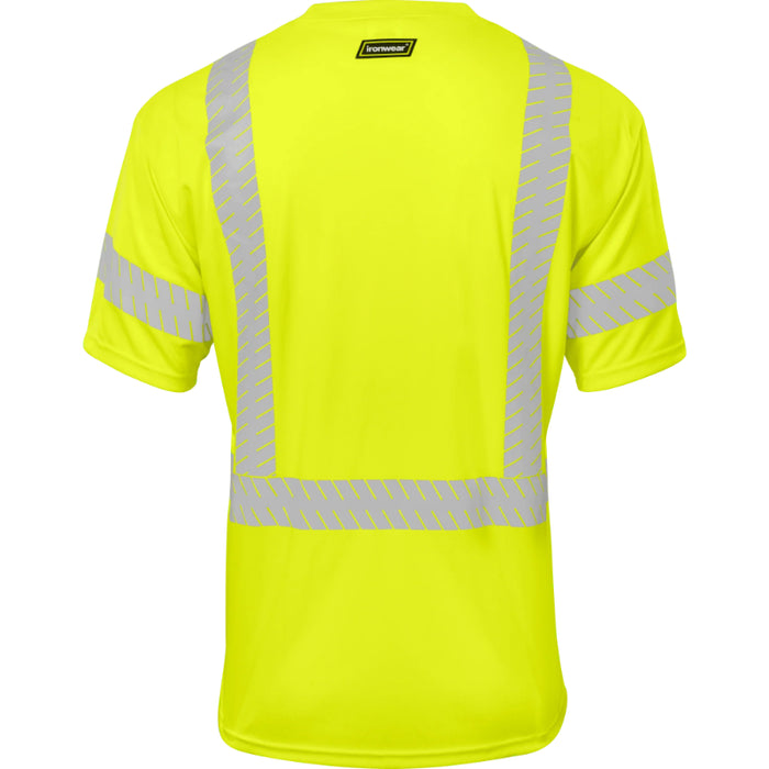 Ironwear® Hi Vis Two Tone Reflective Short Sleeve Safety Shirt - ANSI Class 2 Type R - 1842-RD