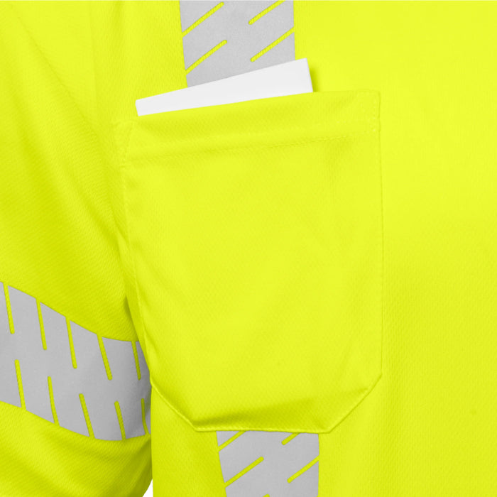 Ironwear® Hi Vis Two Tone Reflective Short Sleeve Safety Shirt - ANSI Class 2 Type R - 1842-RD