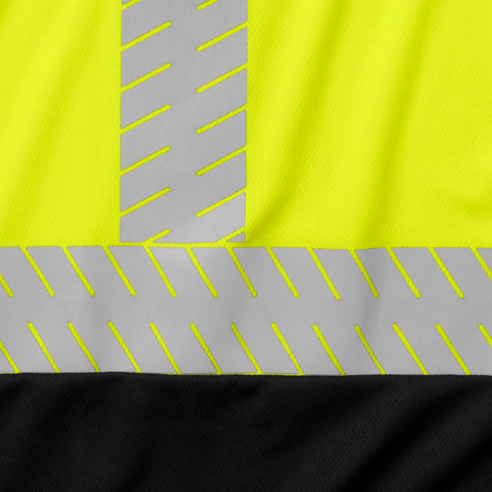 Ironwear® Hi Vis Two Tone Reflective Short Sleeve Safety Shirt - ANSI Class 2 Type R - 1842-RD
