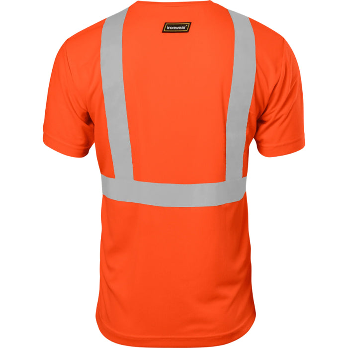 Ironwear® High Visibility Birdseye Short Sleeve Safety Shirt - 1200-TP
