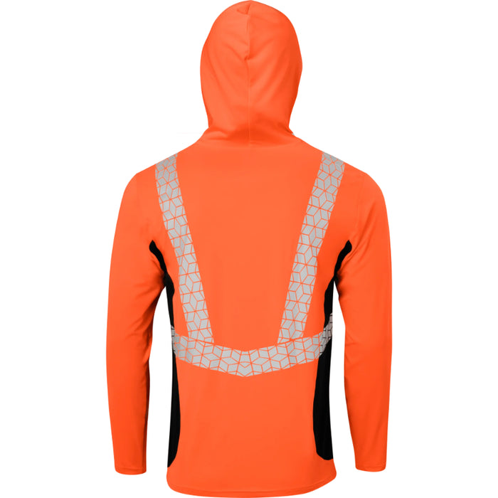 Ironwear® High Visibility Cooling Long Sleeve Hooded Shirt - ANSI Class 2 - 7153