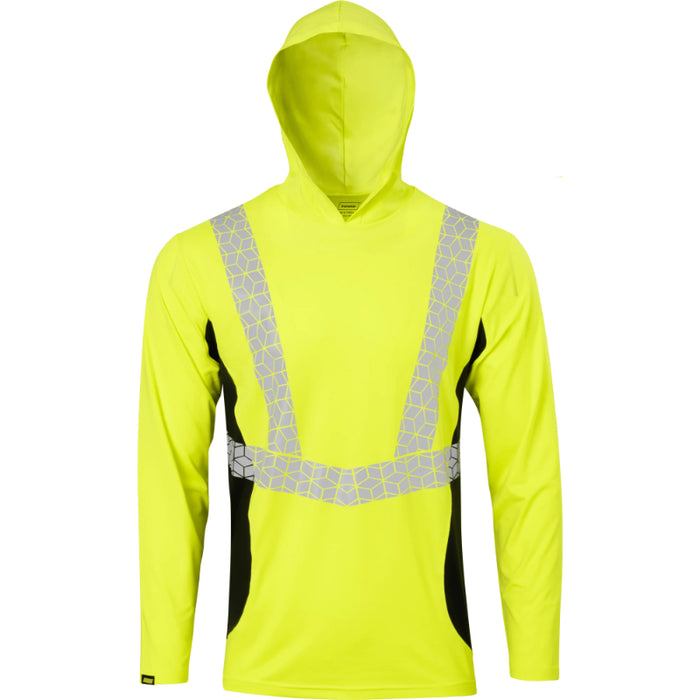 Ironwear® High Visibility Cooling Long Sleeve Hooded Shirt - ANSI Class 2 - 7153