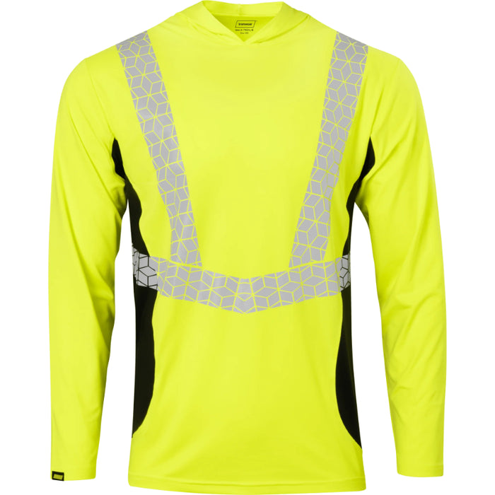 Ironwear® High Visibility Cooling Long Sleeve Hooded Shirt - ANSI Class 2 - 7153