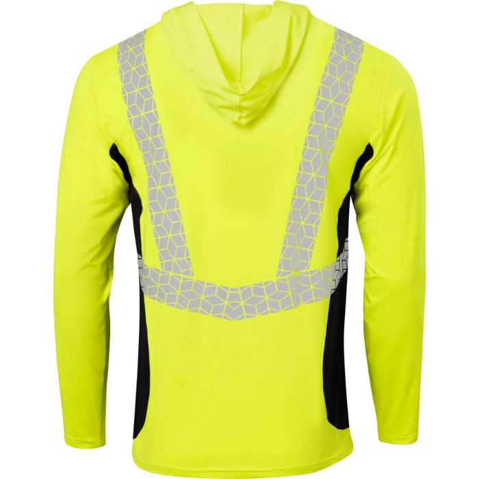 Ironwear® High Visibility Cooling Long Sleeve Hooded Shirt - ANSI Class 2 - 7153