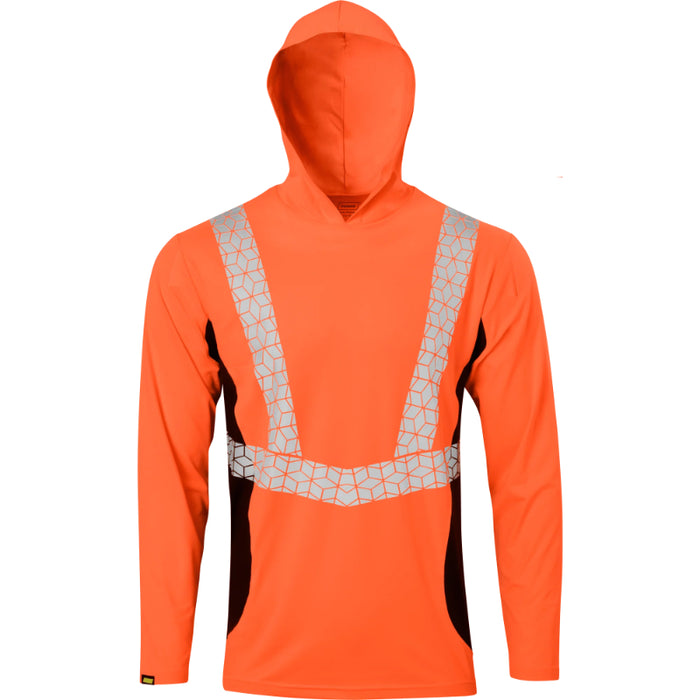 Ironwear® High Visibility Cooling Long Sleeve Hooded Shirt - ANSI Class 2 - 7153