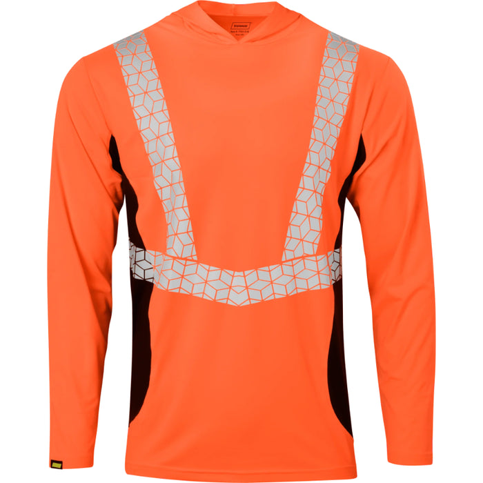 Ironwear® High Visibility Cooling Long Sleeve Hooded Shirt - ANSI Class 2 - 7153