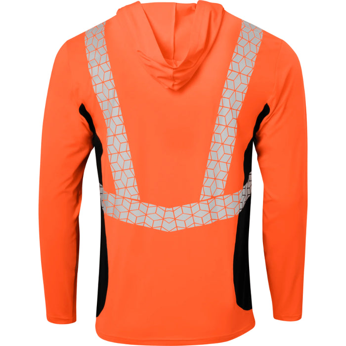 Ironwear® High Visibility Cooling Long Sleeve Hooded Shirt - ANSI Class 2 - 7153