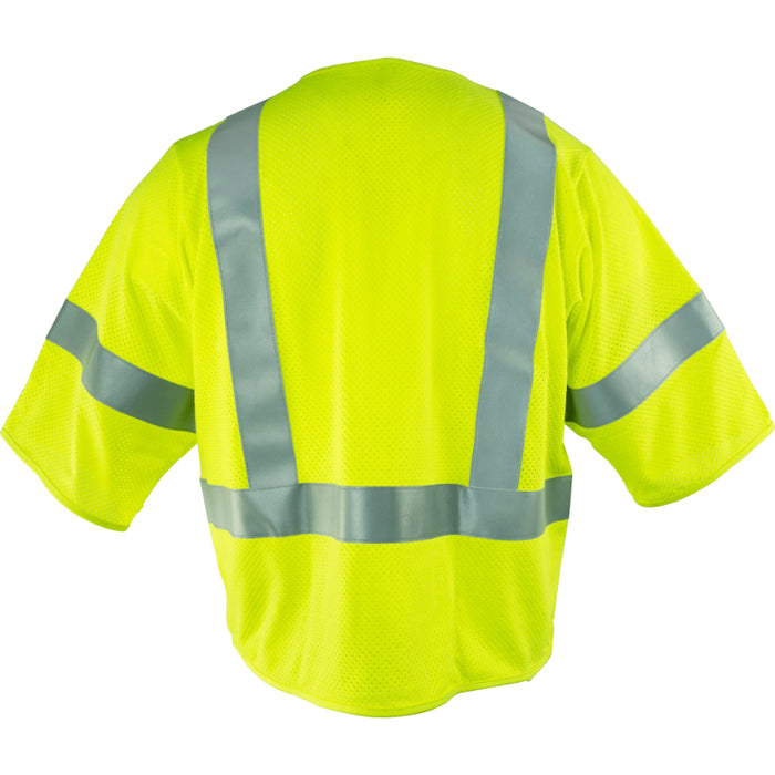 Ironwear® High Visibility Flame Resistant Safety Vest - ANSI Class 3 Type R - 1258FR-Z-RD