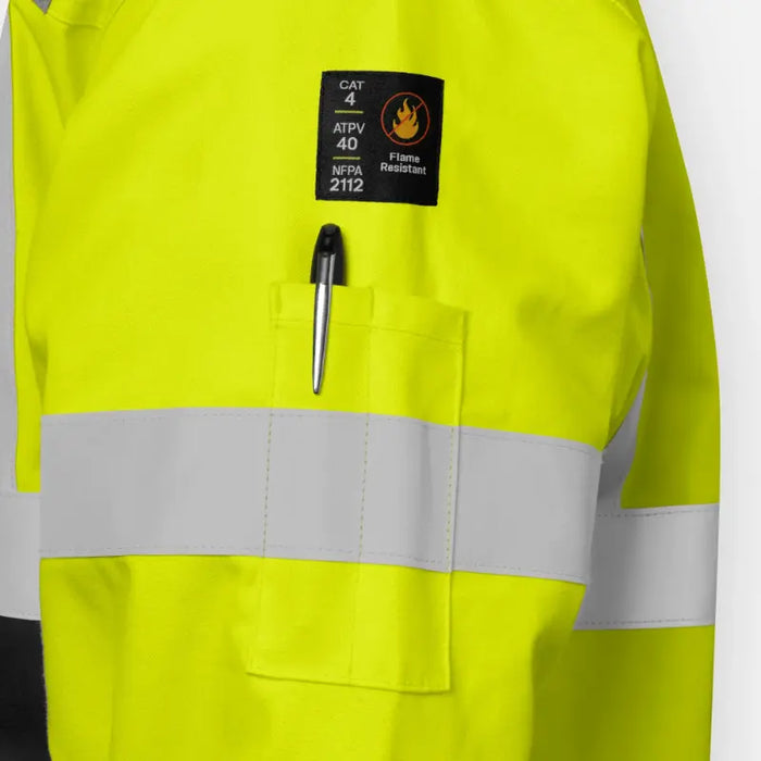 Ironwear®  High Visibility FR Bomber Jacket - ANSI Class - 3 - 6415FR