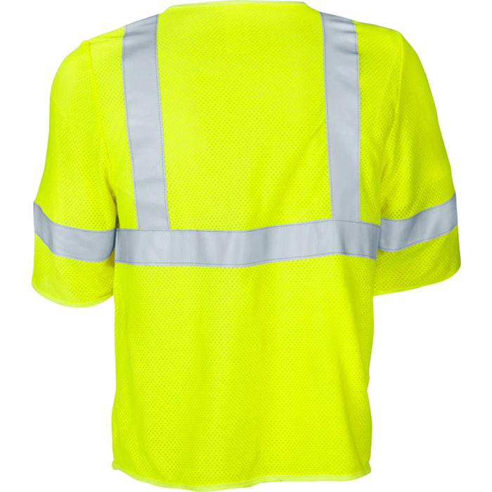 Ironwear® High Visibility FR Safety Vest - ANSI Class 3 Type R - Lime - 1267FR-RD