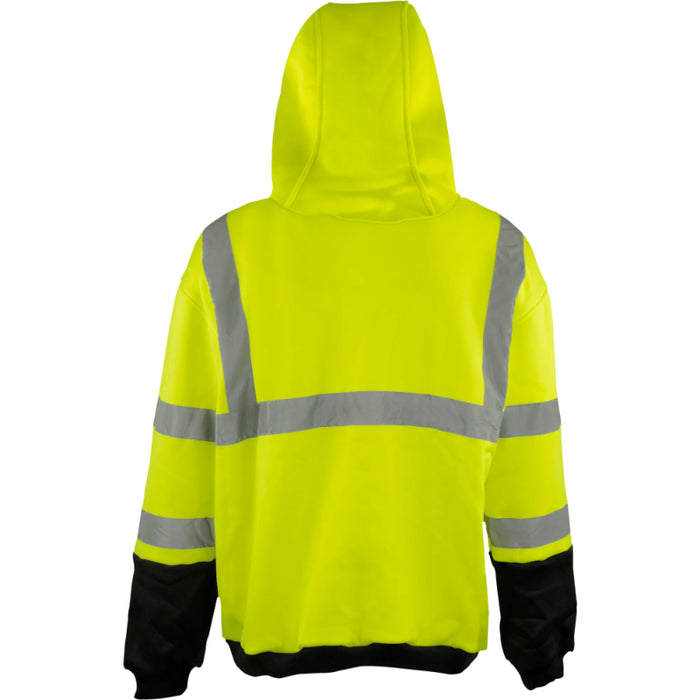 Ironwear® High Visibility Heavyweight Polar Fleece Hooded Sweatshirt - ANSI Class - 3 - 6300