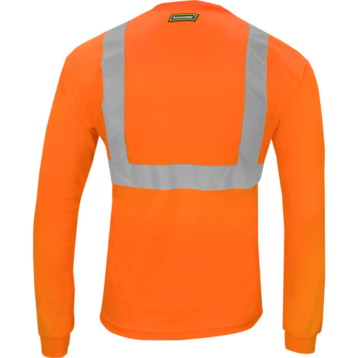 Ironwear® High Visibility Long Sleeve Safety Shirt - ANSI Class 2 - 1835