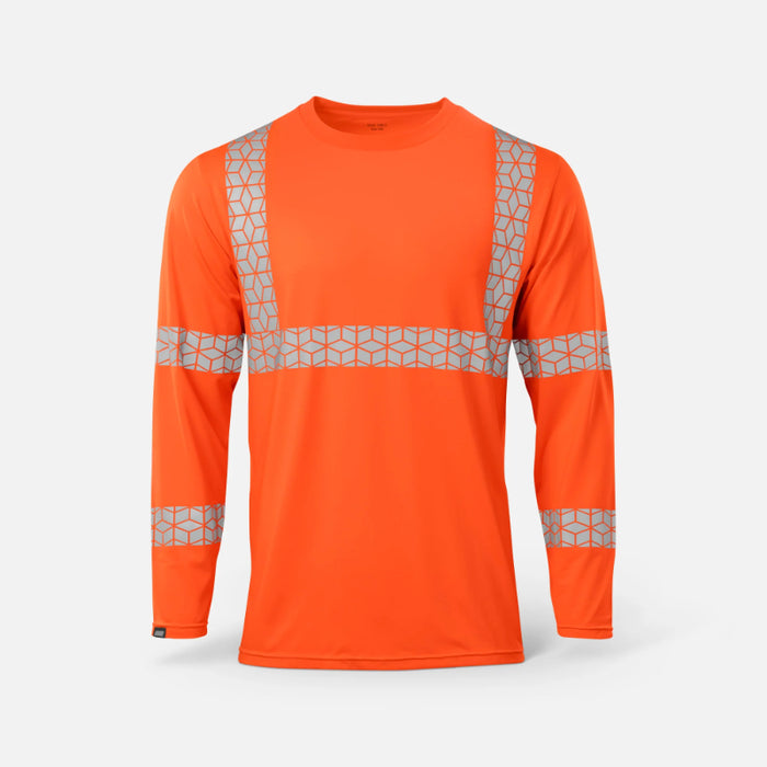 Ironwear® High Visibility Long Sleeve Shirt - ANSI Class 3 Type R - Orange - 7146