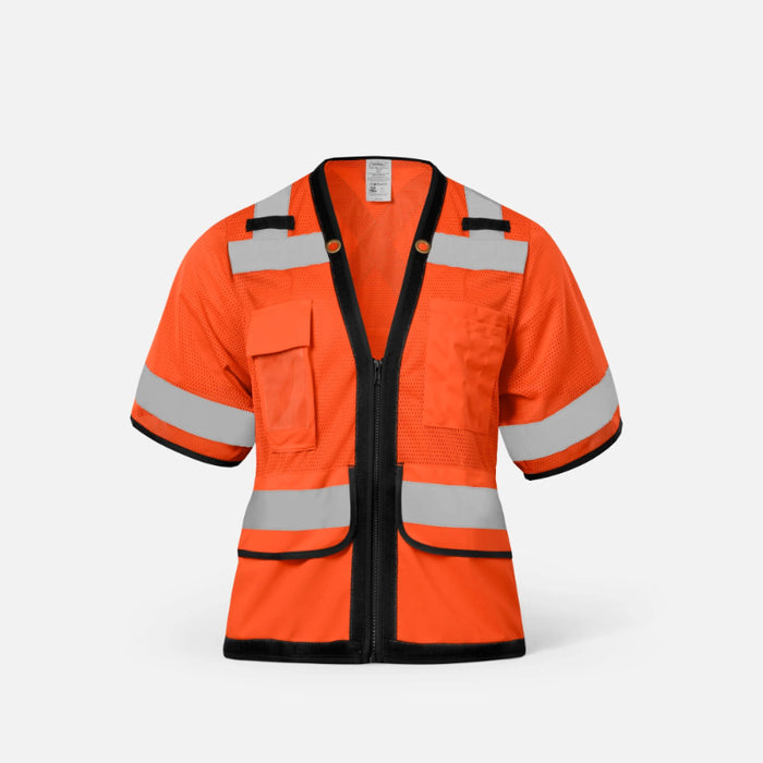 Ironwear® High Visibility Women's X-Back Safety Vest - ANSI Class - 3 Type R - 1155-Z-RD-CID-X