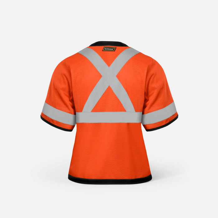 Ironwear® High Visibility Women's X-Back Safety Vest - ANSI Class - 3 Type R - 1155-Z-RD-CID-X