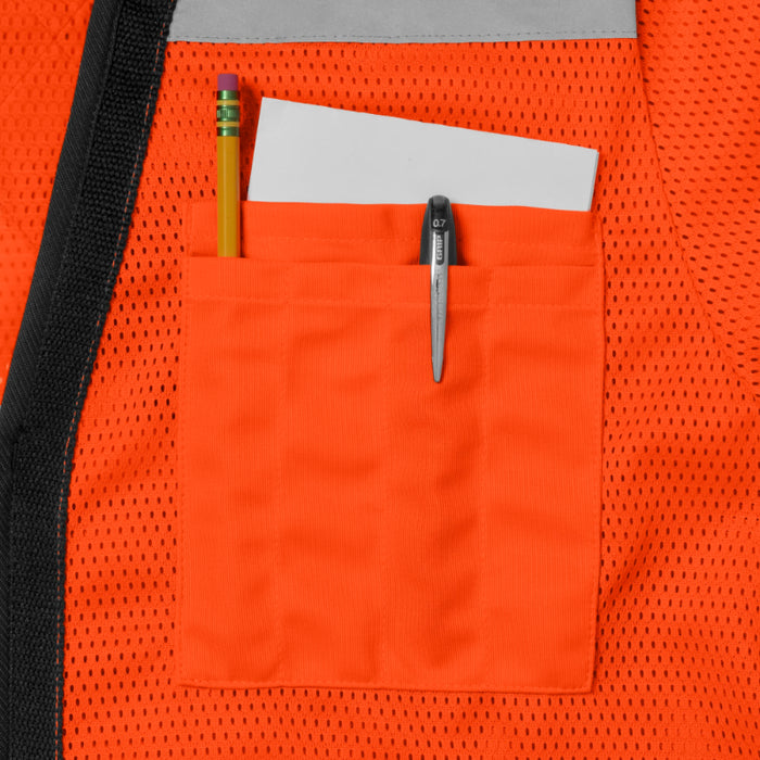 Ironwear® High Visibility Women's X-Back Safety Vest - ANSI Class - 3 Type R - 1155-Z-RD-CID-X