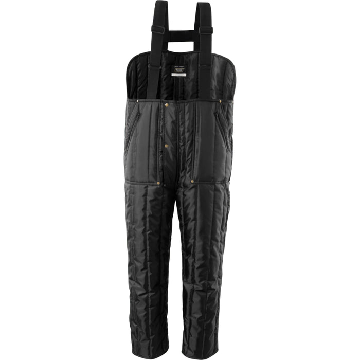 Ironwear® Quilted Insulated Low Bib Overalls - Black - 6935