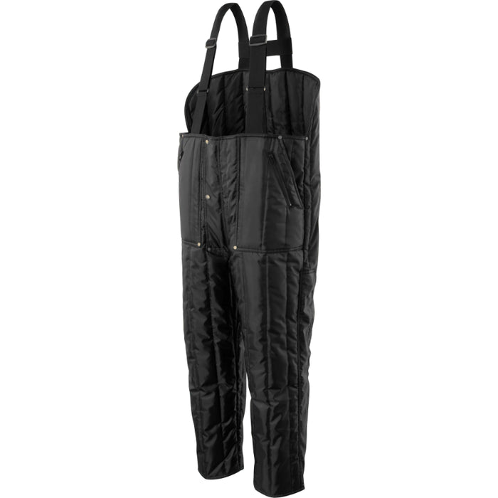 Ironwear® Quilted Insulated Low Bib Overalls - Black - 6935