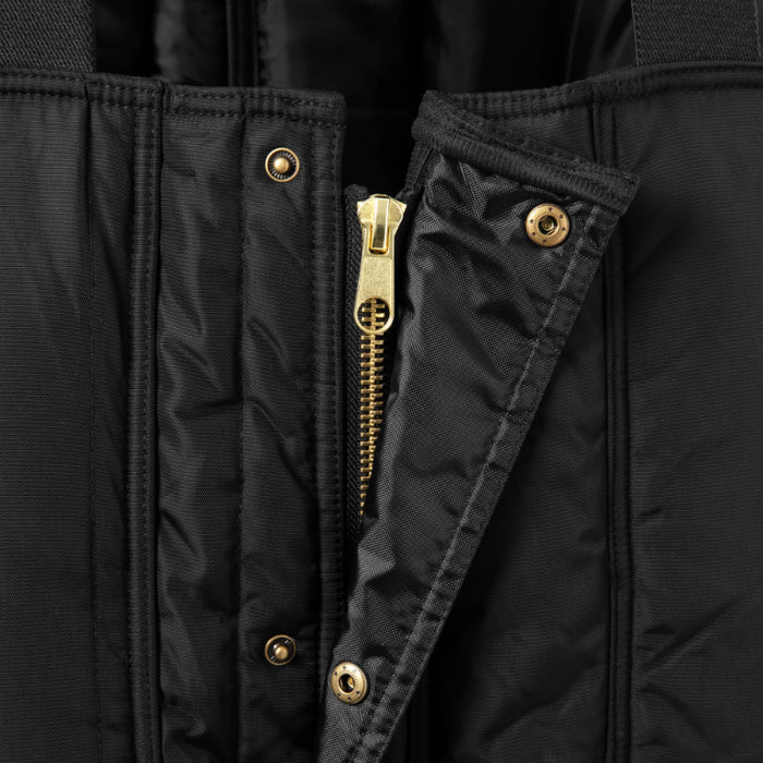 Ironwear® Quilted Insulated Workwear Bib Overalls - Black - 6940-B