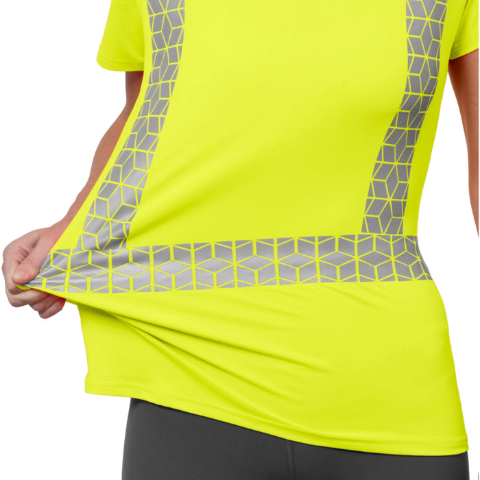 Ironwear® Women's High Visibility Short Sleeve T-Shirt - ANSI Class 2 - Type R - 7102
