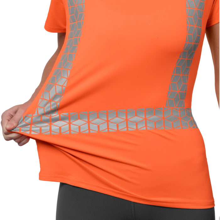 Ironwear® Women's High Visibility Short Sleeve T-Shirt - ANSI Class 2 - Type R - 7102