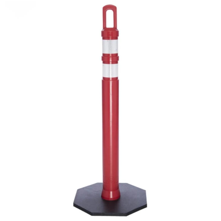 Red Traffic Safety Delineators Post