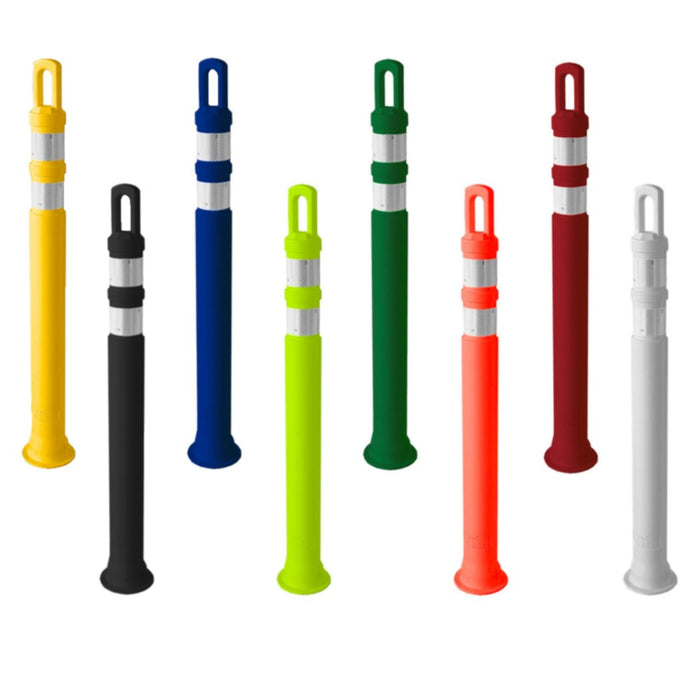 42" JBC Safety Arch Top Traffic Delineator Post - Yellow - No base