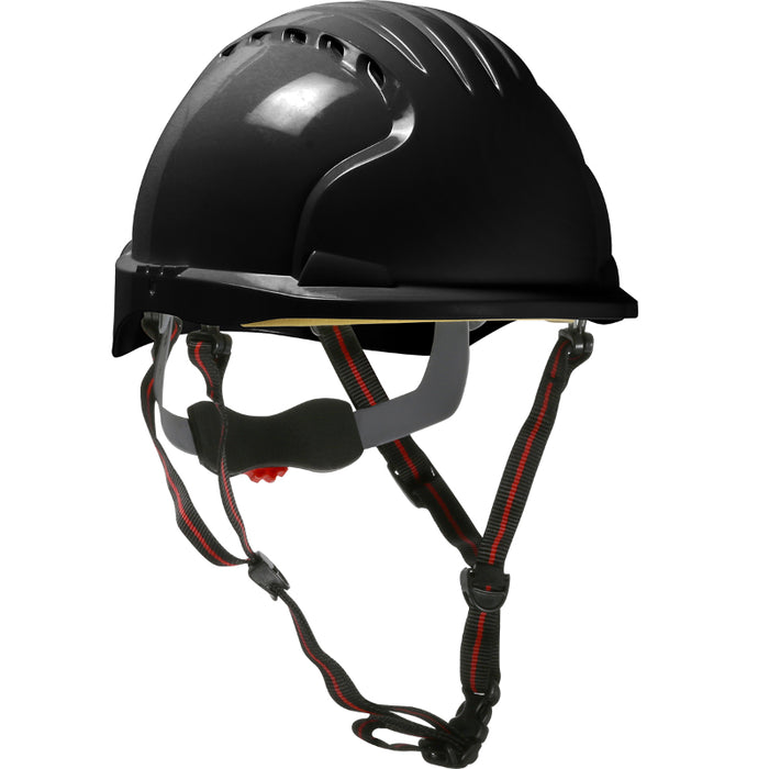 JSP® EVO® 6151 Ascend™ Vented - Cap Style Safety Helmet - HDPE Shell - 4-Point Chinstrap - 280-EV6151V-CH