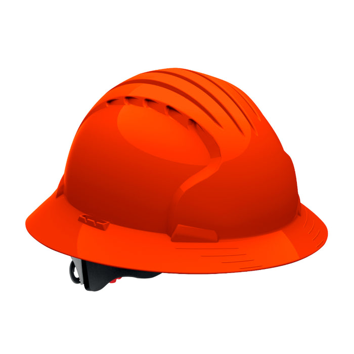 JSP® EVO® 6161 Ascend™ Full Brim Safety Helmet with HDPE Shell - 4-Point Chinstrap - 280-EV6161-CH