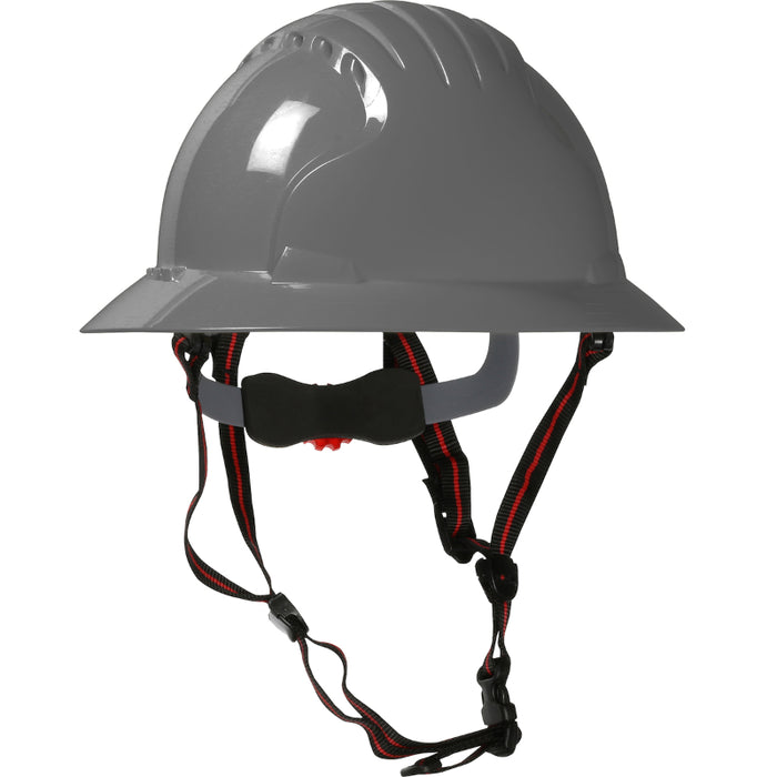 JSP® EVO® 6161 Ascend™ Full Brim Safety Helmet with HDPE Shell - 4-Point Chinstrap - 280-EV6161-CH