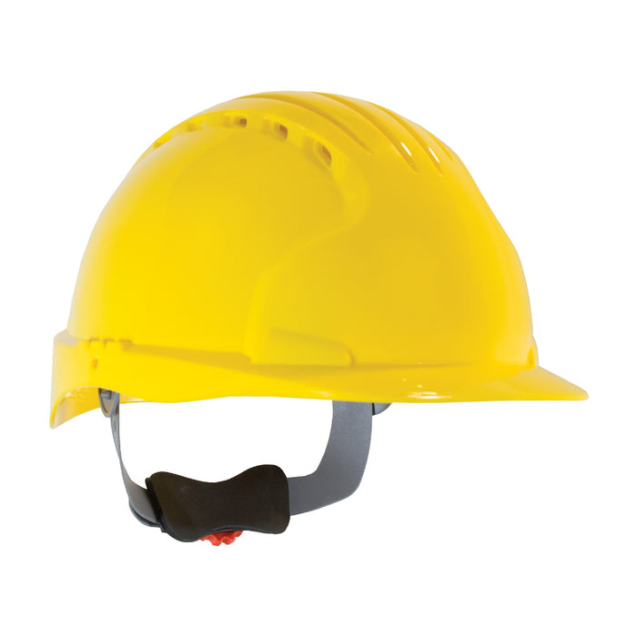 JSP® Evolution® Deluxe 6151 Standard Brim - Vented Hard Hat with HDPE Shell - 280-EV6151V