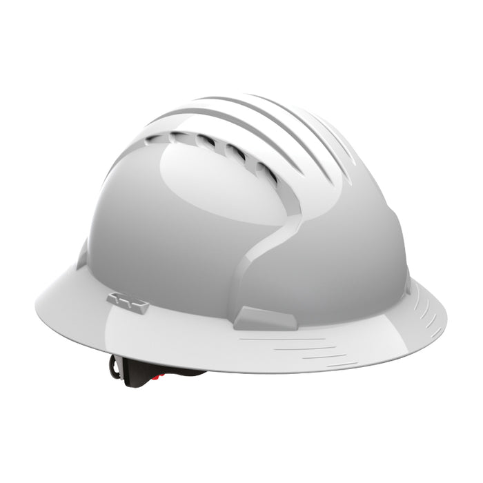 JSP® Evolution® Deluxe 6161 Full Brim Hard Hat - 6-Point Polyester Suspension - Vented - 280-EV6161V