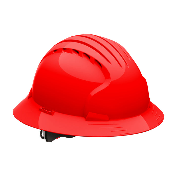 JSP® Evolution® Deluxe 6161 Full Brim Hard Hat - 6-Point Polyester Suspension - Vented - 280-EV6161V