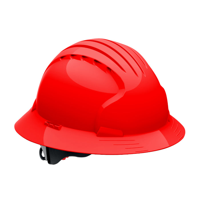 JSP® Evolution® Deluxe Full Brim Hard Hat - 6-Point Polyester Suspension - 280-EV6161
