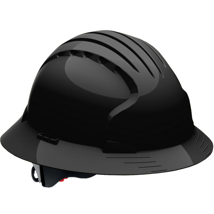 JSP® Evolution® Deluxe Full Brim Hard Hat - 6-Point Polyester Suspension - 280-EV6161